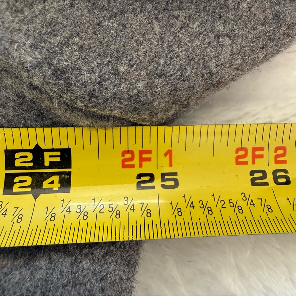 EUC Claiborne Men’s Wool Blend Gray Pea Winter Coat - Picture 5 of 5